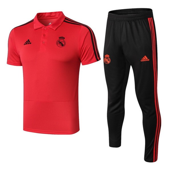 Polo Conjunto Completo Real Madrid 2018/19 Rojo Negro